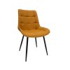 Scaun living HT3, stofa, galben