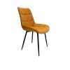 Scaun living HT3, stofa, galben