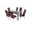 Set masa mb-06m cu 6 scaune s-07m, maro