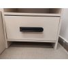 Dormitor Isabel, alb, pat 160x200 cm, dulap cu 6 usi, 2 noptiere, comoda