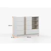 Comoda Solo 5s, 135x96x47 cm, alb