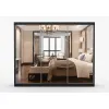 Dressing Milan, cu oglinda, 250x215x64 cm, negru