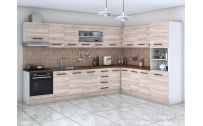Bucatarie gamma 260, gri mat, fronturi mdf, corp din pal