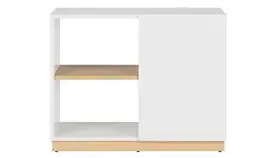 Pat Solano alb cu tablie tapitata negru, 160x200 cm