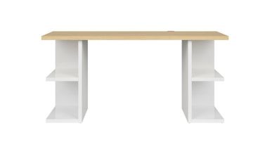 Birou dan, sonoma/alb, 160 cm