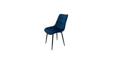 Scaun living HT2, stofa, albastru