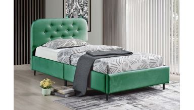 Pat 8874 single, 90x190 cm, tapitat, verde