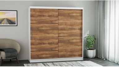 Dressing Ina, 150x200x60 cm, Alb/Nuc