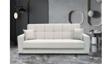 Canapea extensibila cu 3 locuri FER, crem