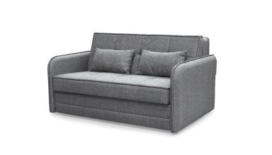 Canapea Cindy, 160x115 cm, extensibila cu 2 locuri, cu lada de depozitare, gri