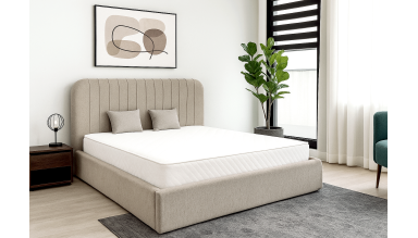 Pat 9167G, 160x200 cm, somiera rabatabila, crem