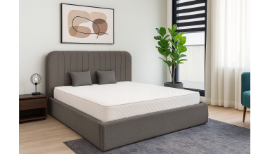 Pat 9167G, 160x200 cm, somiera rabatabila, gri