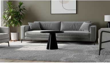 Masa cafea MC-142, 50x47 cm, negru, metalica