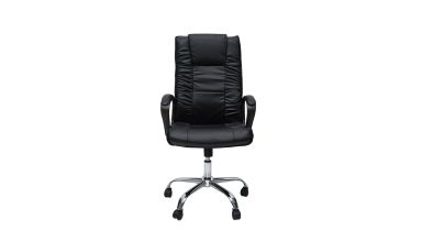 Scaun birou S-233, negru, piele ecologica