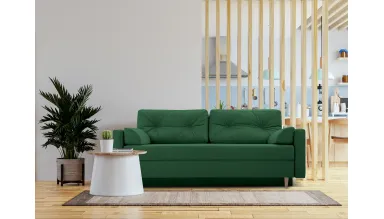 Canapea 3 locuri extensibila Astoria, verde