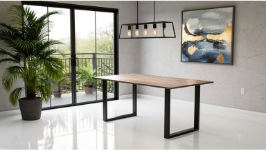 Masa Living MB-104 140x80x75 cm, sonoma/negru
