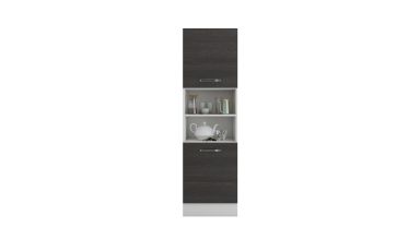 Corp inalt pentru cuptor, gri, PAL, 60x205x58 cm