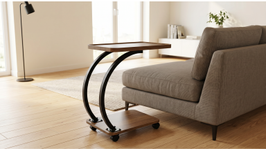 Masa cafea HT-220, 48x34x58 cm, stejar, MDF