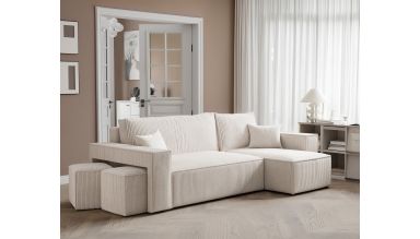 Coltar extensibil Paris, bej