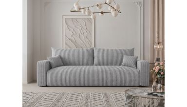 Canapea extensibila Piano, gri deschis
