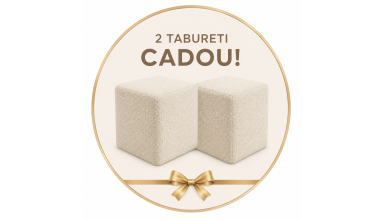 Set 2 tabureti tapitati