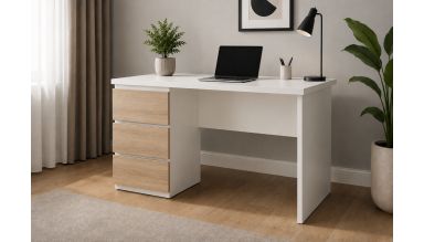 Birou Senator, alb/sonoma