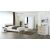 Set dormitor Beta, sonoma/alb, dulap 150 cm, pat 160x200 cm, 2 noptiere, comoda
