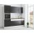 Bucatarie Sofia 200 cm, Wenge / Alb, Blat termic nuc, Corp cuptor incorporabil