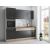 Bucatarie Sofia 200 cm, Wenge / Alb, Blat termic nuc, Corp cuptor incorporabil