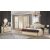 Dormitor Anette, 160x200 cm, 6a, negru/auriu