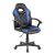 Scaun birou S-183, Negru Albastru, 55x99.5x56 cm, Piele Ecologica