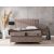 Pat Melia cu saltea 160 x 200 , tapitat, culoare antracit