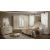 Dormitor Amalfi, bej, pat 160x200 cm, dulap cu 6 usi, comoda, 2 noptiere