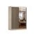 Dressing gabriel sonoma/negru cu lamele artisan, cu oglinda, 150x200x61 cm