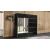 Dressing Hera negru, cu oglinda, 200 cm