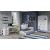 Dormitor tineret, Aqua marine, Alb Albastru, MDF