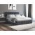 Pat Cozy cu saltea, 160x200 cm, gri deschis, suport saltea din PAL