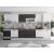 Bucatarie Alfa 380, alb, blat termic nuc, corp hota, soldat