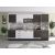 Bucatarie Alfa 320, wenge/sonoma, blat termic nuc, corp pentru cuptor incorporabil