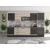 Bucatarie Alfa 320, wenge/sonoma, blat termic nuc, corp pentru cuptor incorporabil