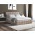 Pat Cozy cu saltea, 140x200 cm, albastru, suport saltea din PAL