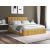 Pat Cozy cu saltea, 140x200 cm, albastru, suport saltea din PAL