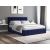 Pat Cozy cu saltea, 160x200 cm, gri inchis, suport saltea din PAL