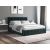 Pat Cozy cu saltea, 160x200 cm, gri inchis, suport saltea din PAL