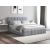 Pat Cozy cu saltea, 140x200 cm, albastru, suport saltea din PAL