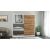 Dressing Ina, cu oglinda, 150x200x60 cm, Alb/Nuc