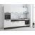 Bucatarie Sofia 260 cm, Alb, Blat termic alb, Corp cuptor incorporabil