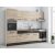 Bucatarie Sofia 260 cm, Alb, Blat termic nuc, Corp cuptor incorporabil