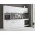 Bucatarie Sofia 260 cm, Alb, Blat termic alb, Corp cuptor incorporabil