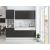 Bucatarie Sofia 200 cm, Alb, Blat termic alb, Corp cuptor incorporabil